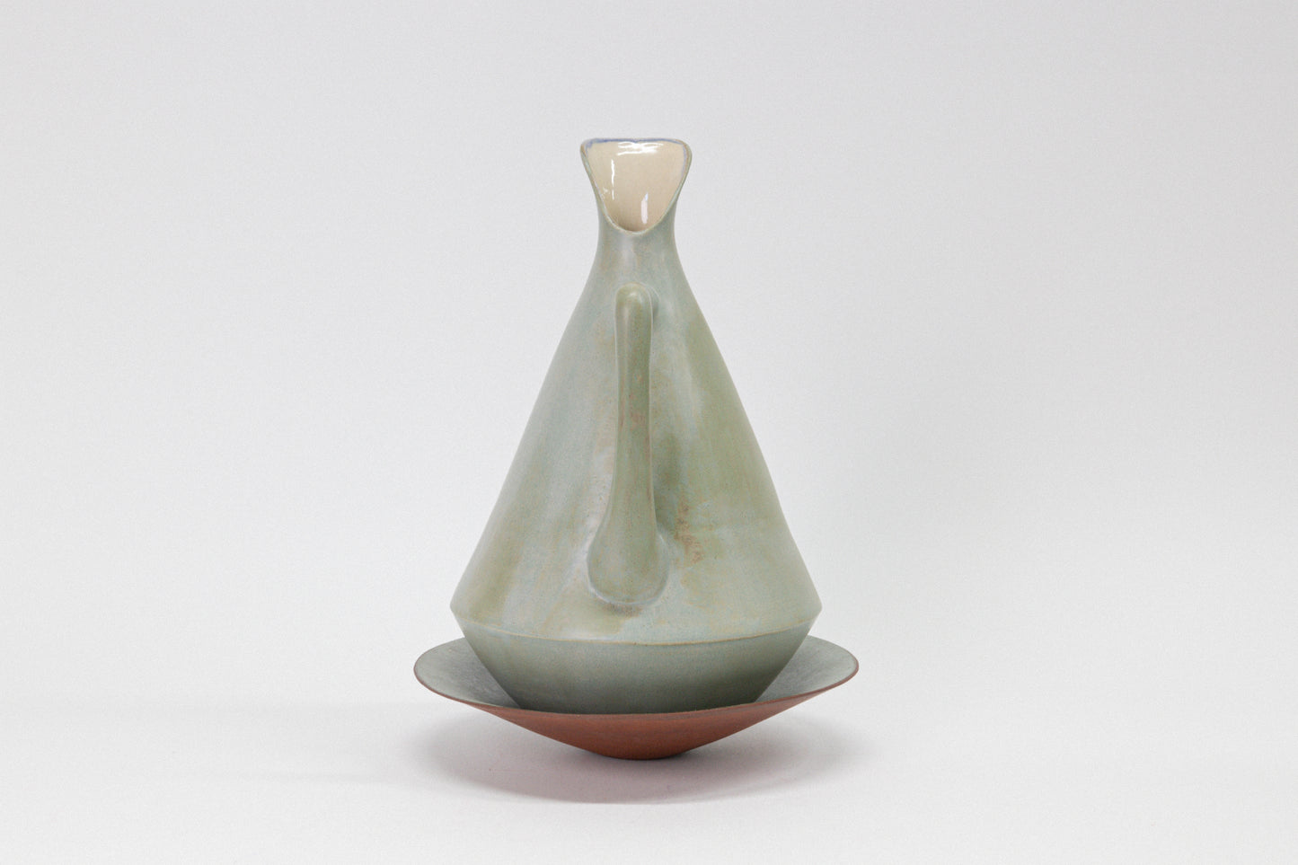 Decorative ceramic vase on a white background